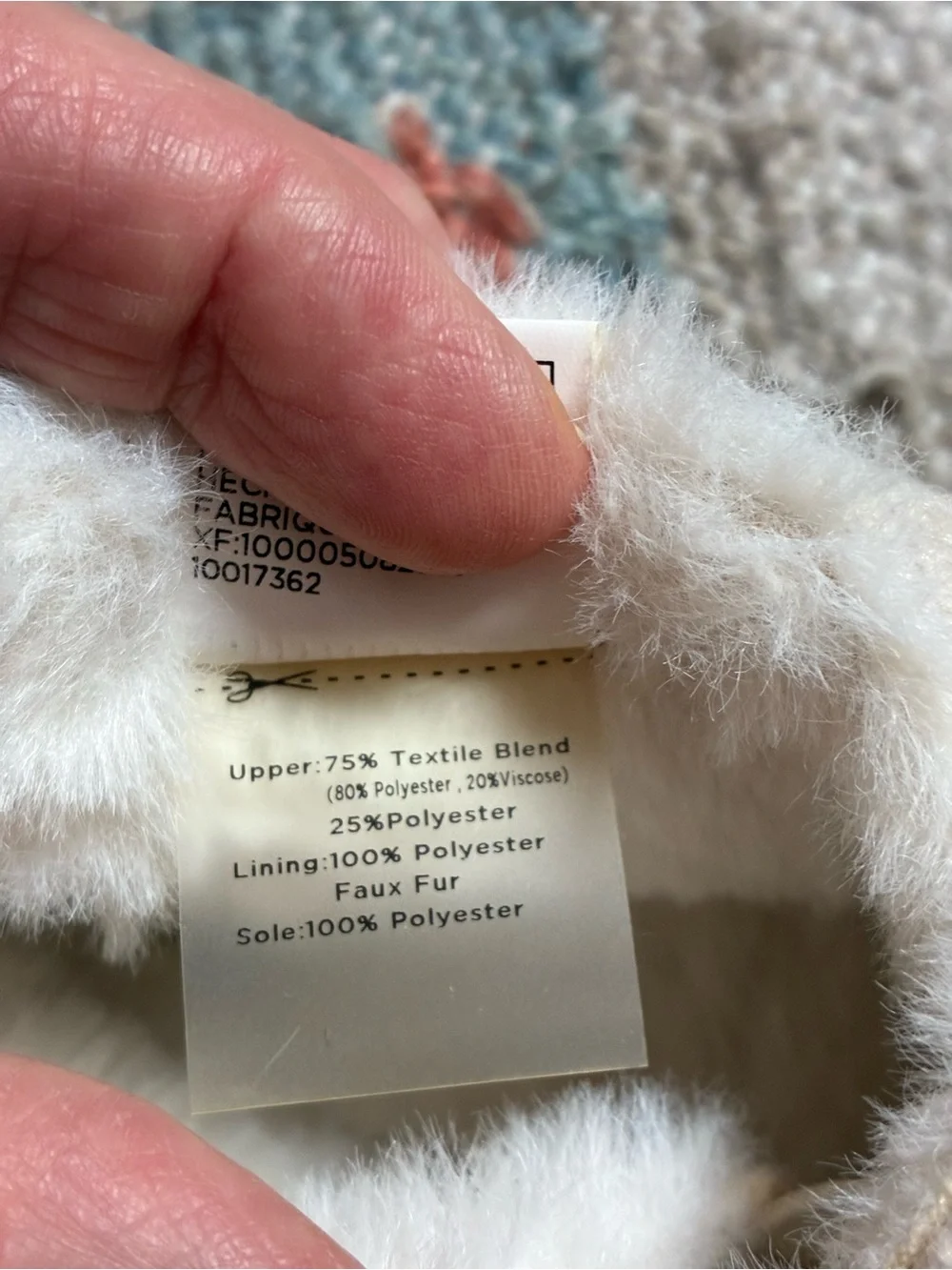 TOMS Textile Slippers with Faux Fur